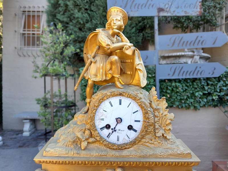 A 20th Century French Gilt Metal Clock