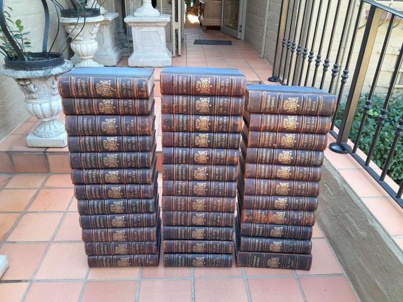 A 19th Century Set Of  Thirty Five Volumes Of Encyclopedia Britannica. Publisher A &C Black