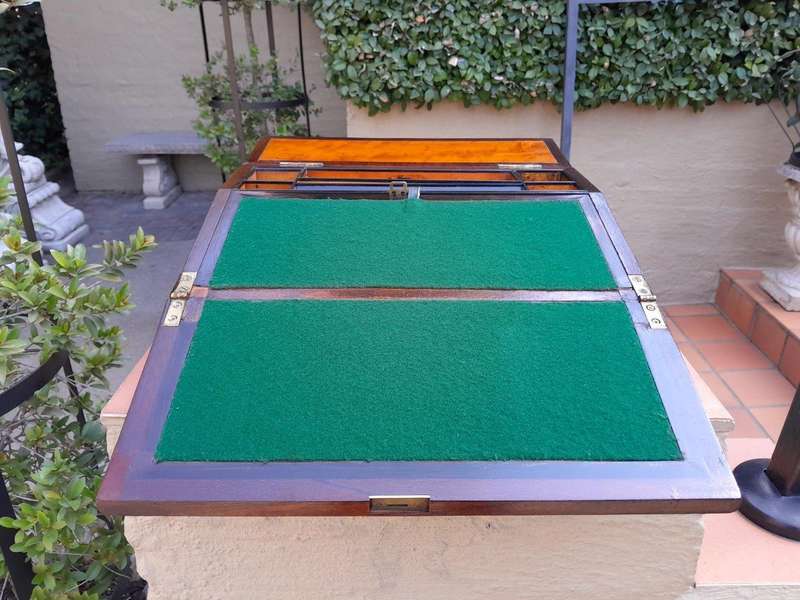 A 19th Century Writing Slope with Pearl Inlay