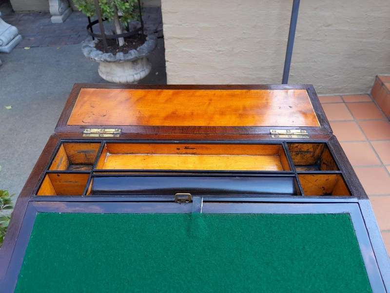 A 19th Century Writing Slope with Pearl Inlay