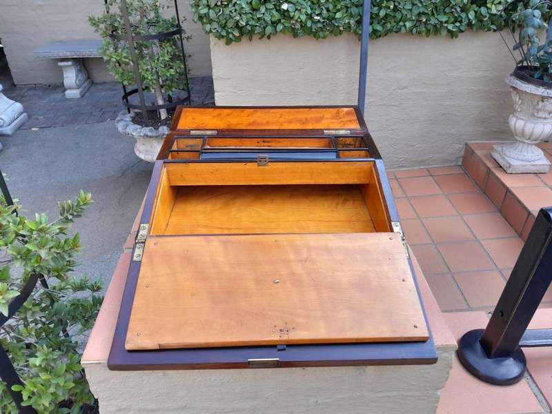 A 19th Century Writing Slope with Pearl Inlay