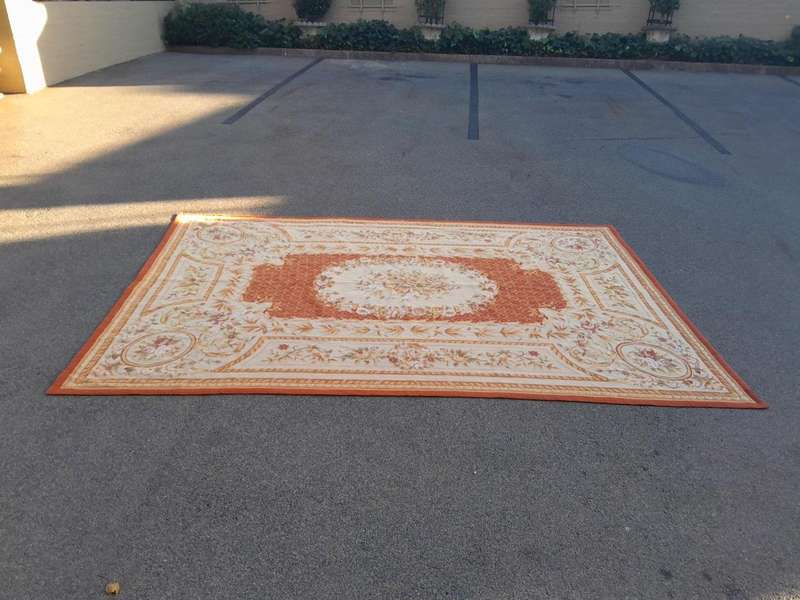 A French Style Aubusson Needlepoint Carpet / Rug