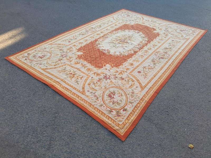 A French Style Aubusson Needlepoint Carpet / Rug