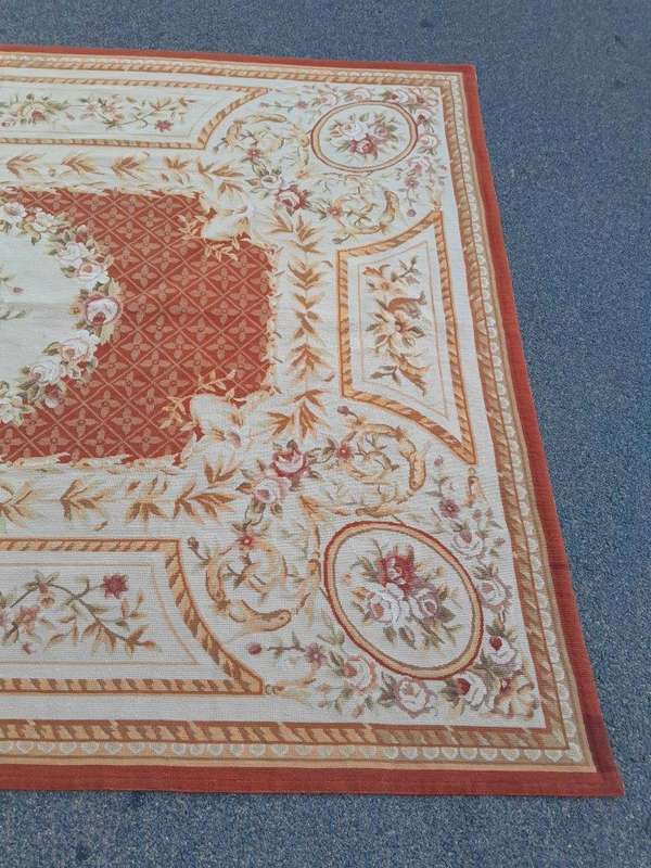 A French Style Aubusson Needlepoint Carpet / Rug