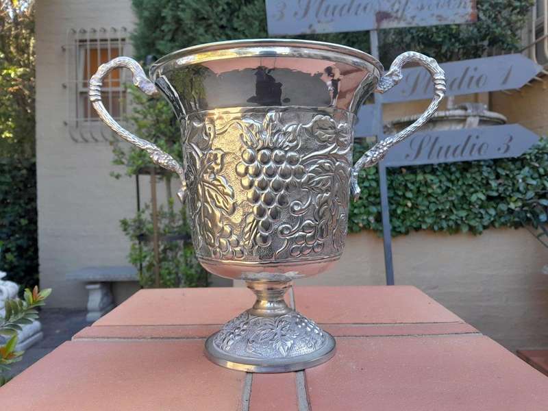 A 20th Century Silver Plate Victorian Style Champagne / Wine Cooler