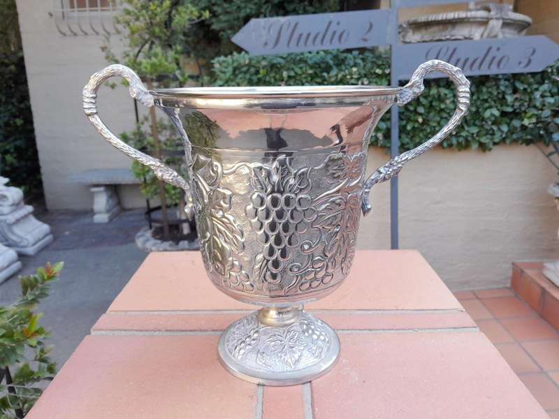 A 20th Century Silver Plate Victorian Style Champagne / Wine Cooler