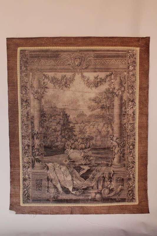 A Medium size Wall Panel Painting depicting a French Villa (canvas) ND