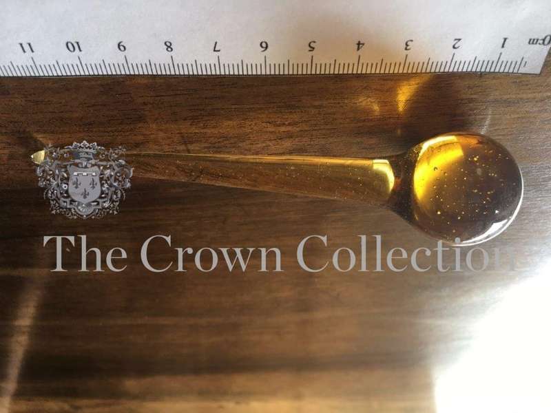 Tear drop amber 11cm