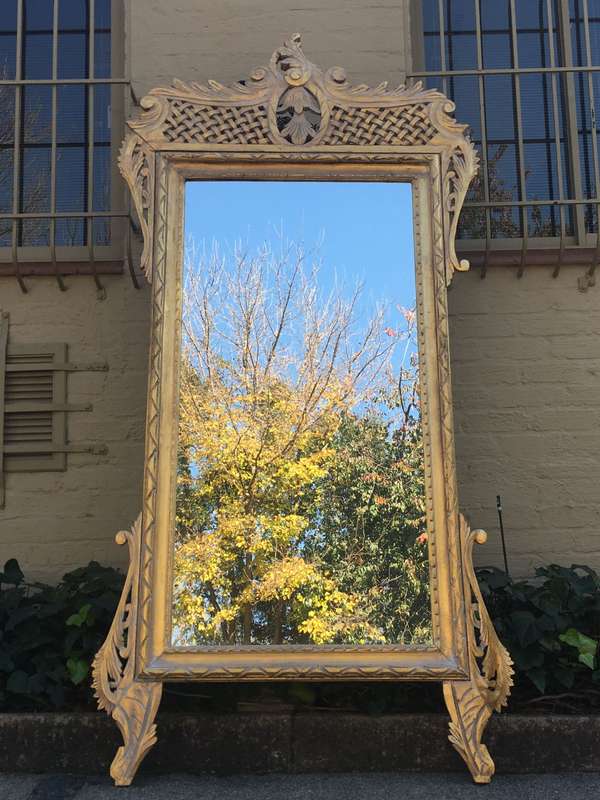 Ornate Gilt Lattice Mirror