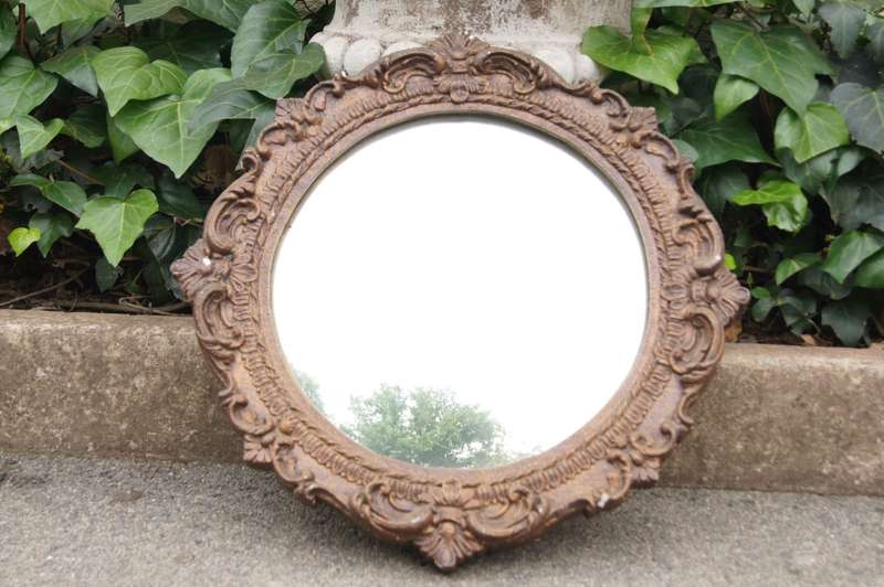 Early 20th Century Gilt Framed Convex Mirror