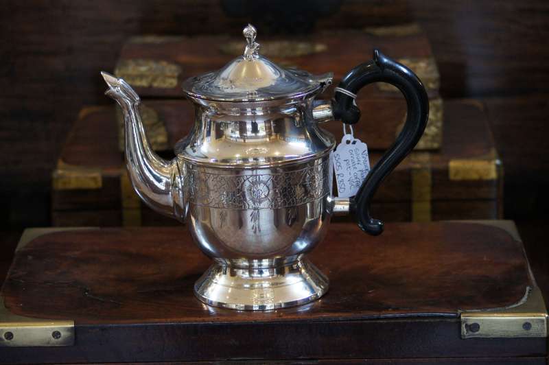 Vintage Silver Plate Ornate Coffee Pot VGC