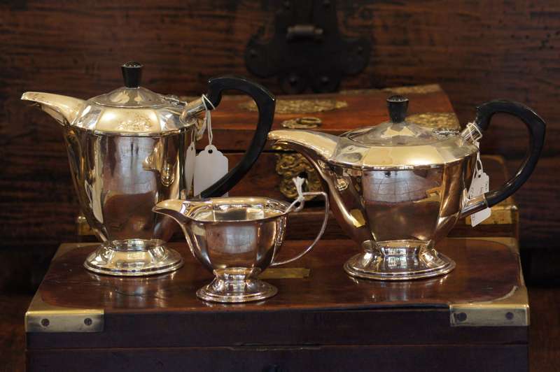 Set Of 3 Silver Plated Tea/Coffee Service