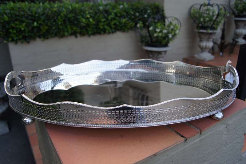 Sheffield Silver Plated Gallery Tray