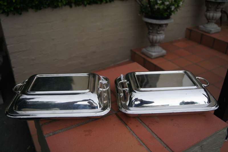Silver Plated Entrée Dishes (1 available)