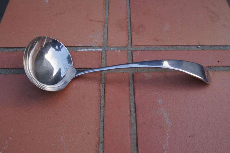Vintage Plated Soup Ladle Van Riebeeck Plate EPNS
