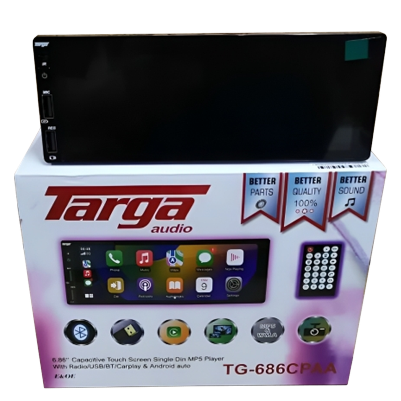Targa TG-686CPAA 6.8 Android Media Player with Bluetooth, Touchscreen