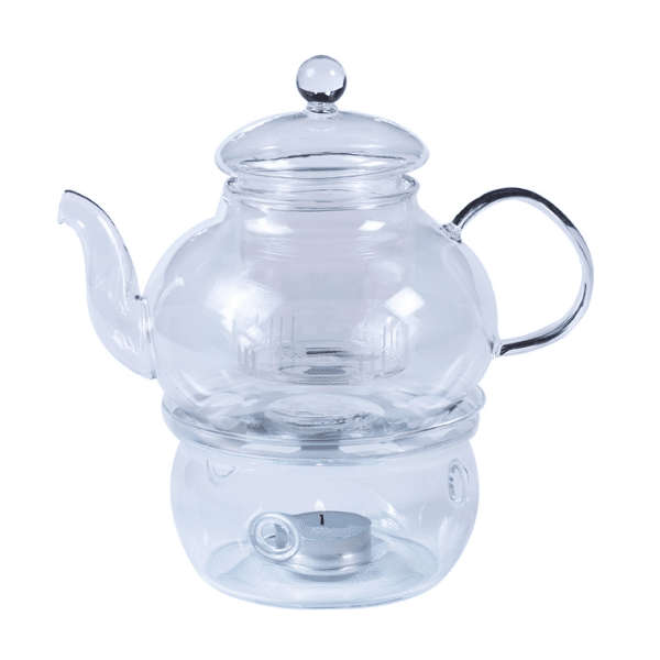 Carmien - 800ml Glass Teapot, and glass burner