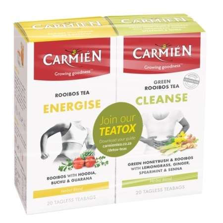 Carmien - Detox Combo 20S (1 x 50g Cleanse, 1x 50g Energise)