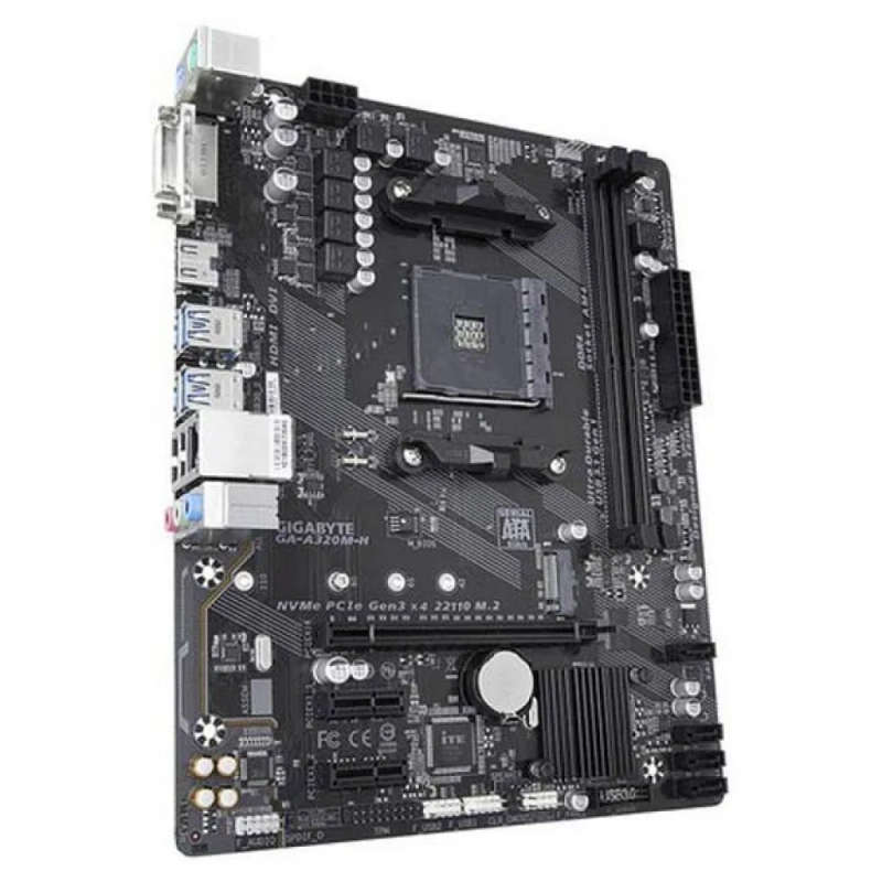 Gigabyte A320M-H AM4 Socket DDR4 mATX Motherboard
