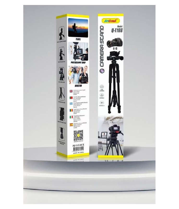 Adjustable Tripod Video Photo Foldable Non-Slip Camera Stand Q-T166