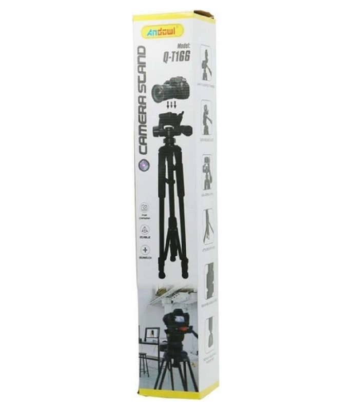 Adjustable Tripod Video Photo Foldable Non-Slip Camera Stand Q-T166