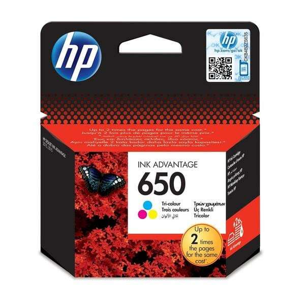 HP 650 Original Tri-Colour Ink Cartridge