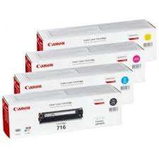 Canon 716 Original Full Set B/C/Y/M Cartridges