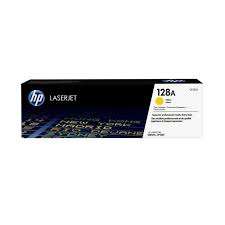 HP 128A Original Toner Cartridge  Yellow- CE322A  HP LaserJet Toner