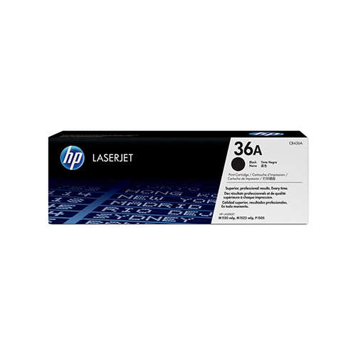 HP 36A Original Toner Cartridge  Black  CB436A  HP LaserJet Toner