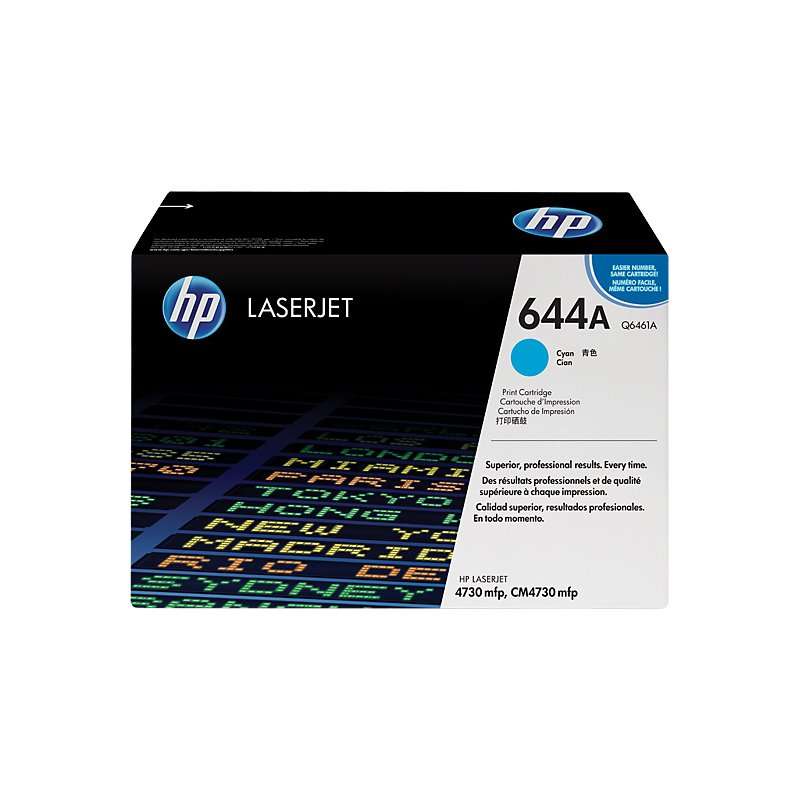HP 644A Original Toner Cartridge-Cyan-Q6461A-HP LaserJet Toner