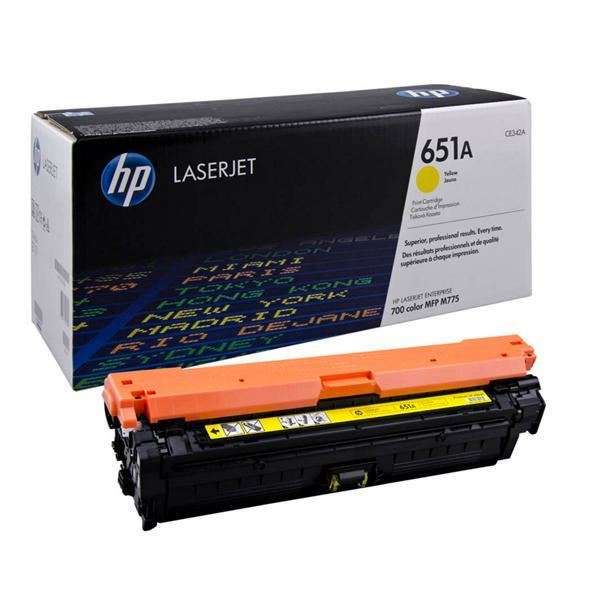 HP 651A Original Toner Cartridge-Yellow-CE342A-HP LaserJet Toner
