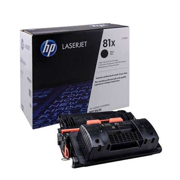 HP 81X Original Toner Cartridge  Black  CF281X  HP LaserJet Toner