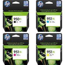 HP 950XL Original High Yield Ink Cartridges Combo Set