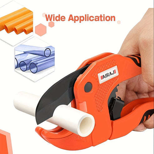 1pcPipe Cutter Pipe Scissors SK5 Material Ratchet PVC/PU/PP/PE Hose Cutter Scissors Hand Tools Repai