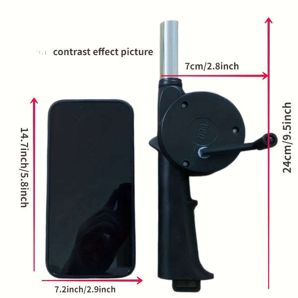 Portable Hand Blower for BBQ, Camping and Fire-Building - Efficient and Easy-to-Use Stove Accessory