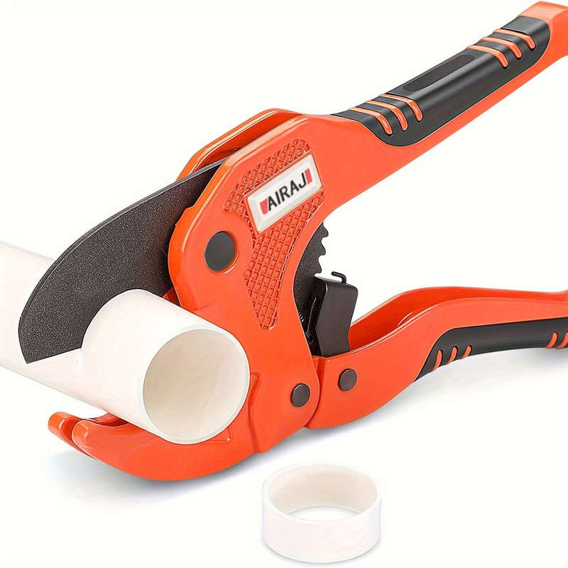 1pcPipe Cutter Pipe Scissors SK5 Material Ratchet PVC/PU/PP/PE Hose Cutter Scissors Hand Tools Repai