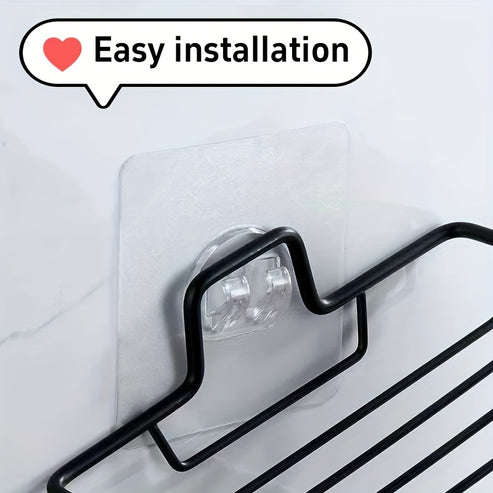 1pc Stainless Steel Wall Mounted Soap Dish - Rust-Proof Drainable Bathroom and Kitchen Accessories