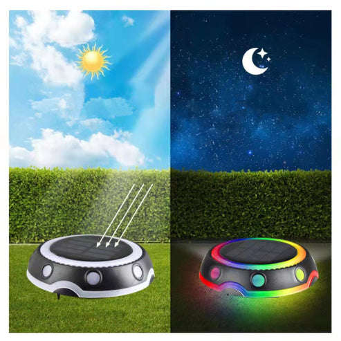 LED Solar Underground Light Outdoor Lawn Light Garden Colorful Light