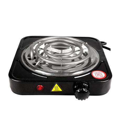 Black Knob Electric Stove Electric Cooking Heater 1000W Radiant Stove