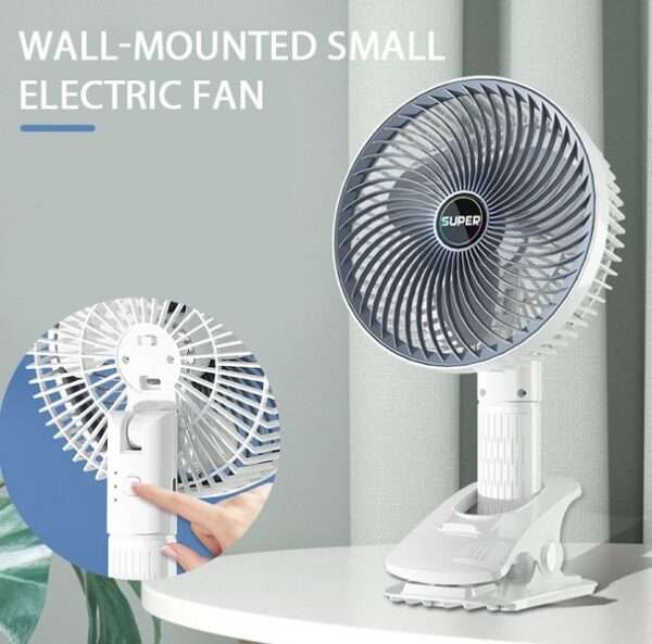 Rechargeable Clip On Portable Desktop Fan