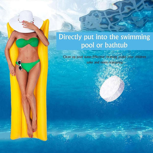 Jaysuing Clear Pool Cleaning Tablets 3 x Slower Dissolving 100g