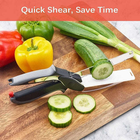 Aorlis AO-78332 Kitchen Scissors With Bult-in Cutting Board