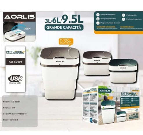 Smart Sensor Foldable Bin
