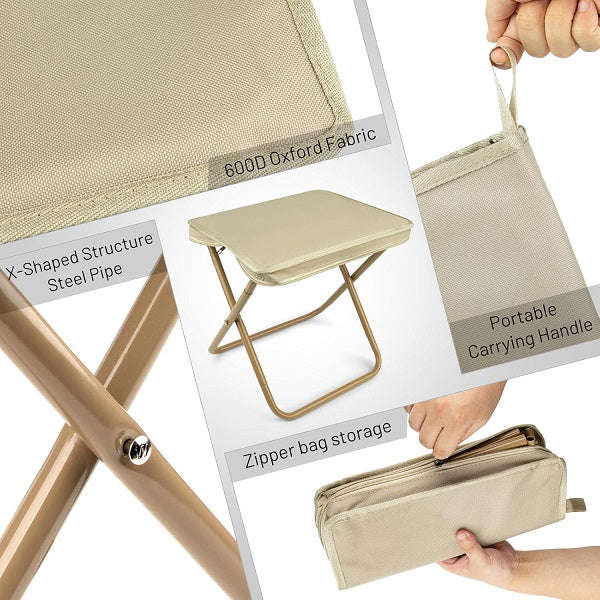 JG20375604 Outdoor Pencil Case Folding Camping Stool 28cm