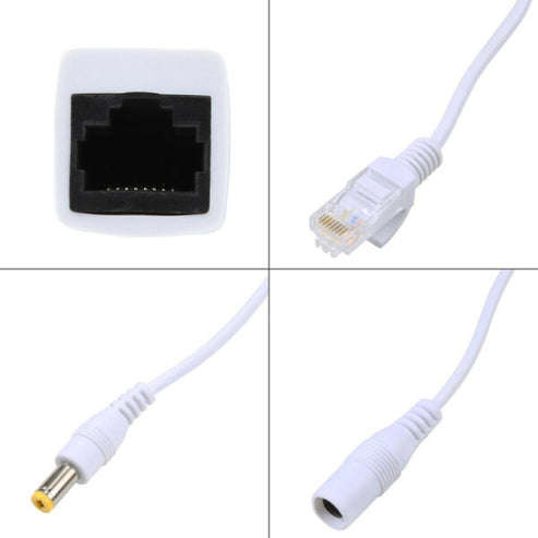 POE Cable Splitter + Injector Set
