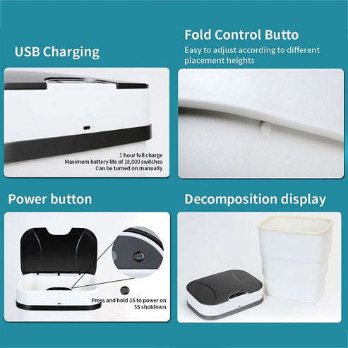 Smart Sensor Foldable Bin