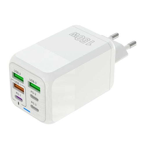 150W Super Fast Charger 3 x USB Port And 3 x PD Port