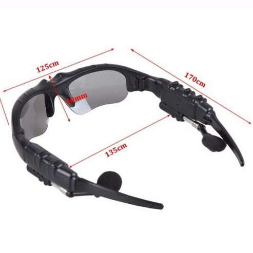 Bluetooth Sunglasses Wireless Headset Headphones Handfree For CellPhone With Mic