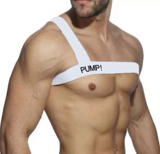 Pump Single Shoulder White Harness Strap