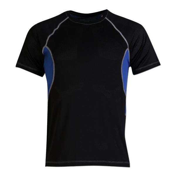 Coolmax Sports Tee Blac/ Royal